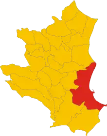 Localisation de Crotone