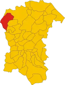 Localisation de Farindola