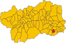 Localisation de Hône