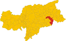 Localisation de Marebbe