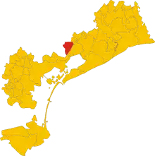 Localisation de Meolo