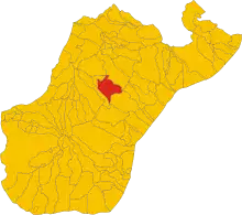 Localisation de Molochio