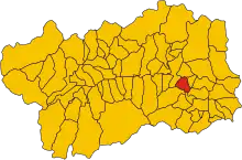 Localisation de Montjovet