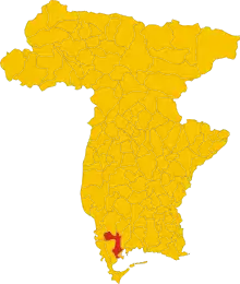 Localisation de Palazzolo dello Stella