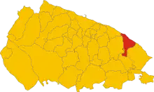 Localisation de Polignano a Mare