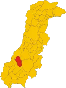 Localisation de Polinago