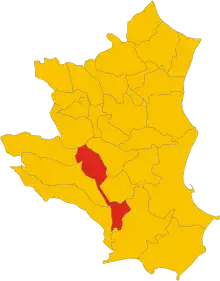 Localisation de Roccabernarda