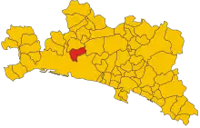 Localisation de Sant'Olcese