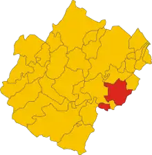 Localisation de Sogliano al Rubicone