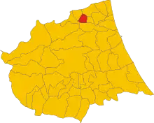 Localisation de Torano Nuovo