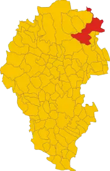 Localisation de Valbrenta