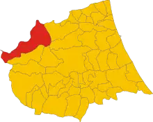 Localisation de Valle Castellana