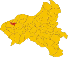 Localisation de Zaccanopoli