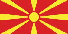 Drapeau de la Macédoine du Nord
