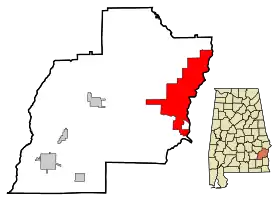 Localisation de Eufaula