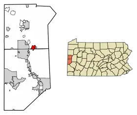 Localisation de Ellwood City