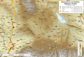 Carte topographique de la Plana.