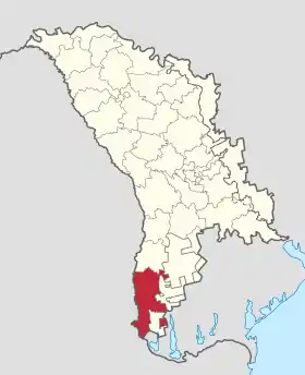 Localisation de Cahul