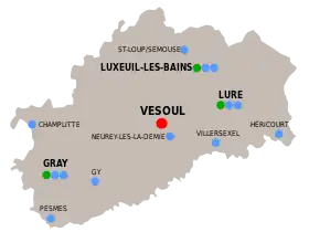 Carte de l'organisation