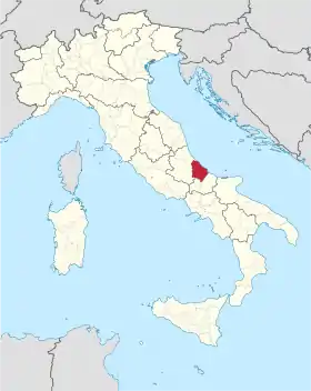 Localisation de Province de Chieti