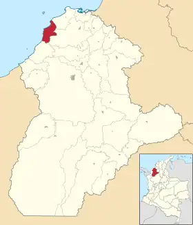 Localisation de Moñitos