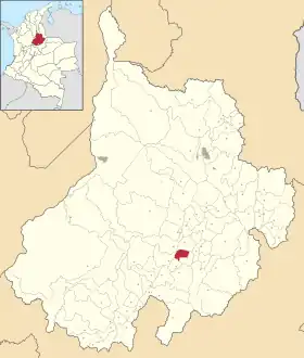 Localisation de Palmas del Socorro