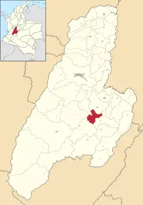 Localisation de Saldaña