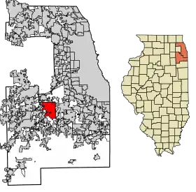 Localisation de Homer Glen