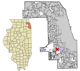 Localisation de Palos Heights