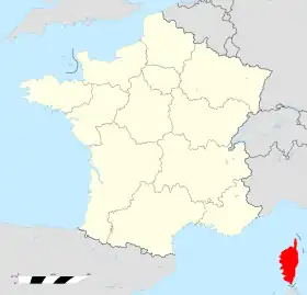 Localisation de Corse