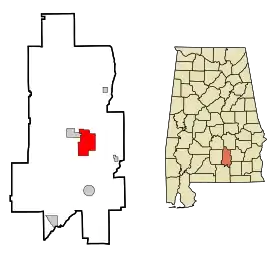 Localisation de Luverne