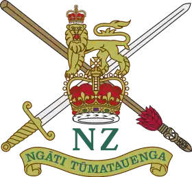 Emblème de l'armée de terre néo-zolandaise avec son nom en maori.