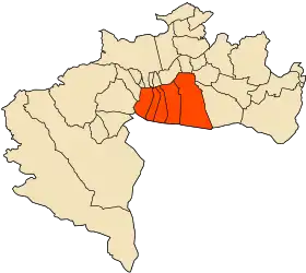 Localisation de Daïra d'Ourlal