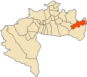 Localisation de Zeribet El Oued