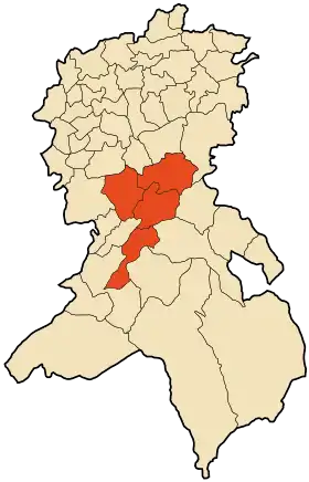 Localisation de Daïra de Telagh