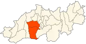 Localisation de Daïra de Blida / ⵜⴰⴷⴰⵢⵕⴰ ⵍⵍⴻⴱⵍⵉⴸⴰ / Tadayṛa Llebliḏa