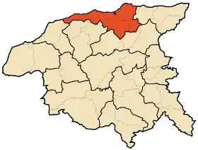 Localisation de Daïra de Ténès