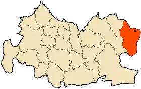 Localisation de Bordj El Emir Abdelkader