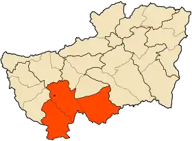 Localisation de Daïra  d'Oum El Adhaim