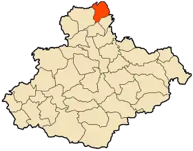 Localisation de Sidi M'Hamed Ben Ali