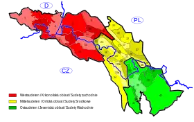 Carte des Sudètes.