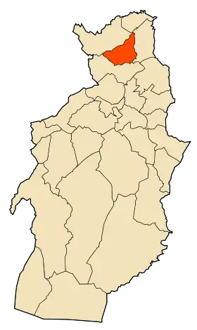 Localisation de Boukhadra