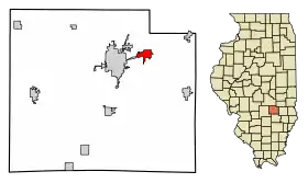 Localisation de Teutopolis