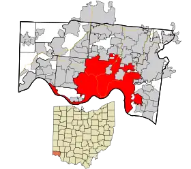 Localisation de Cincinnati