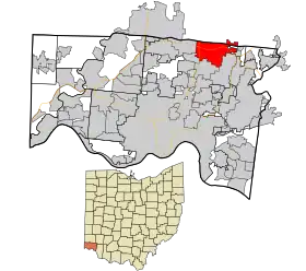 Localisation de Sharonville