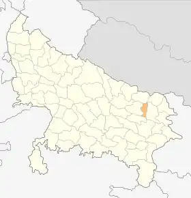 Localisation de District de Sant Kabir Nagar संत कबीर नगर जिला