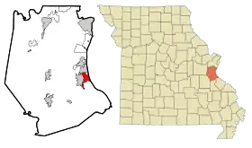 Localisation de Crystal City