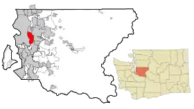 Localisation de Mercer Island