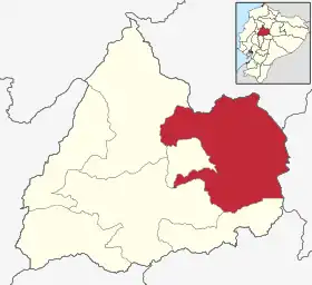 Localisation de Canton de Latacunga