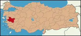 Localisation de Manisa (province)